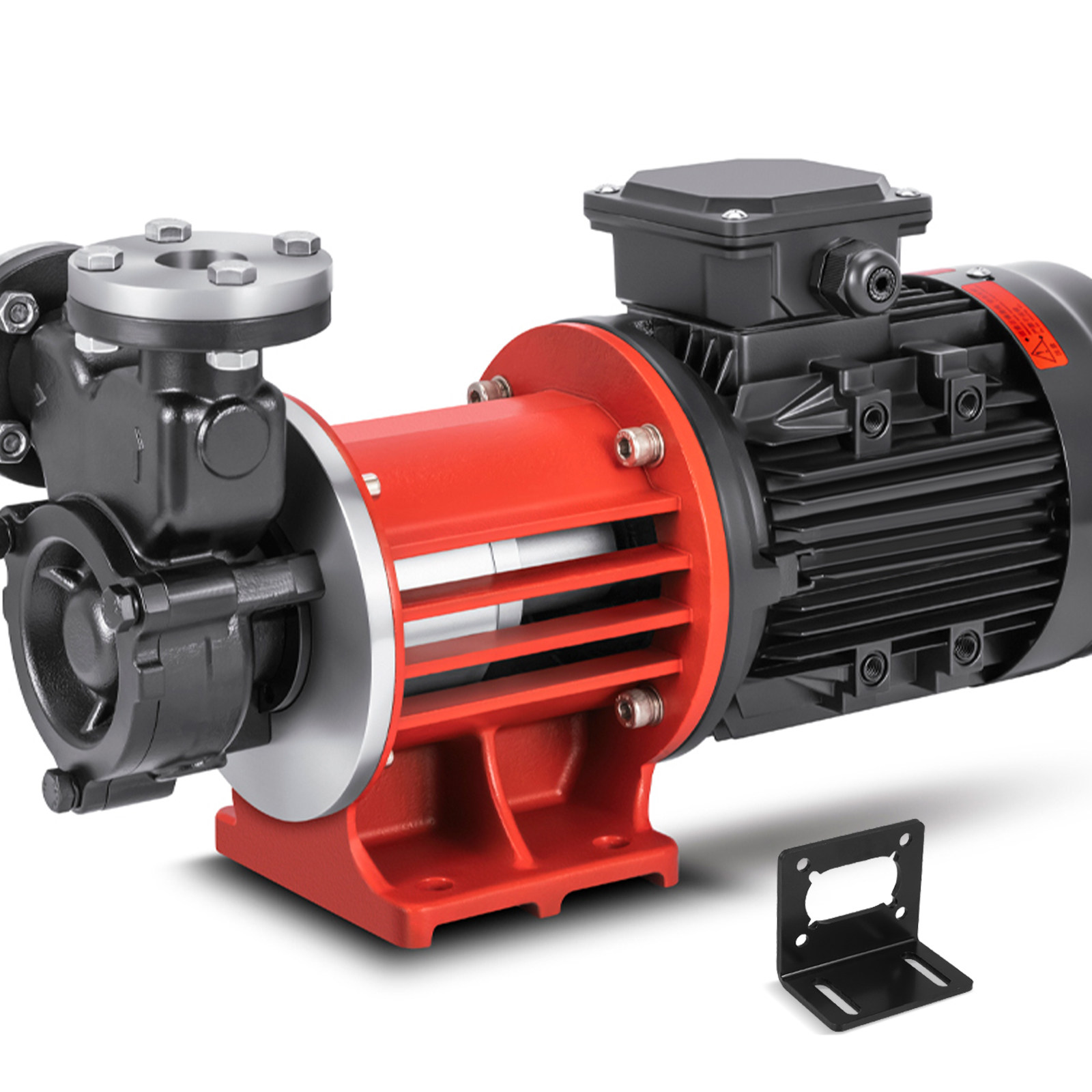 Geared Motor - Robuuste L-vormige motorbeugel, stalen constructie, geschikt