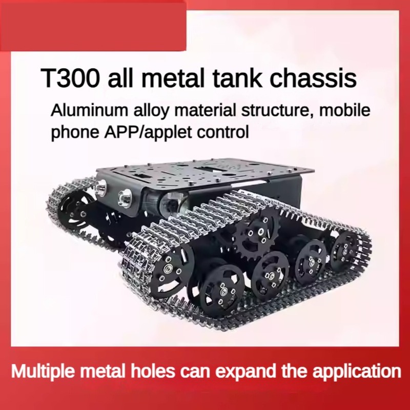 Metalen 2WD-tankchassis met ku - Robot Arm Kit recensie en prijs