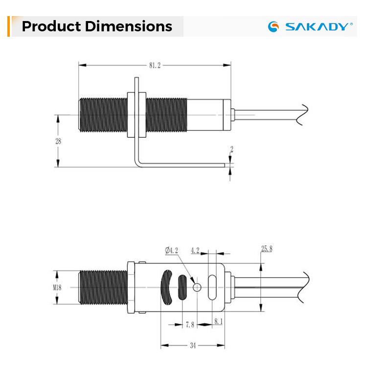 Sakady UKM18-6PO Hoge Precisie - Ultrasonic Distance Sensor recensie en prijs