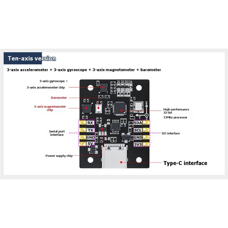 B92B 10-assige IMU-sensormodul - Ros Robot recensie en prijs