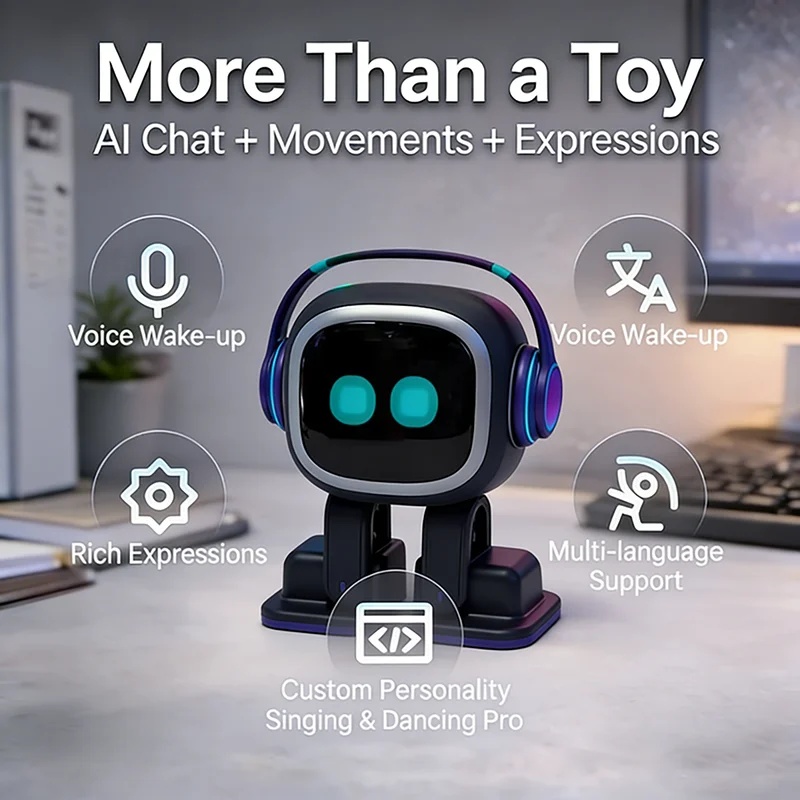Nieuwe EMO AI Robot Interactie - Ros Robot recensie en prijs