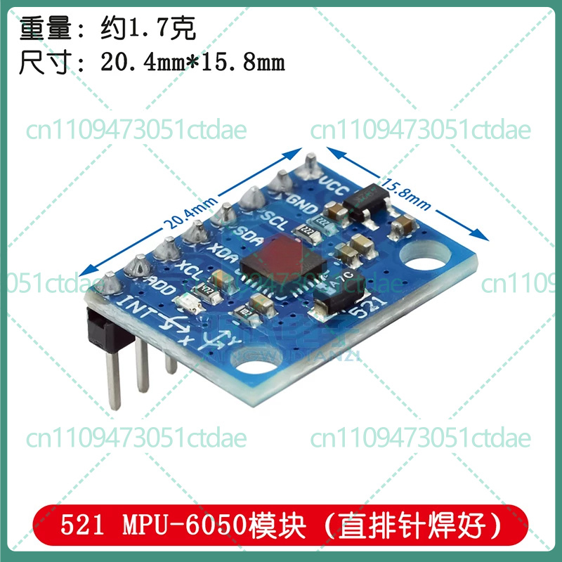 5-25 stuks voor GY-521 MPU6050 - Accelerometer Mpu6050 recensie en prijs